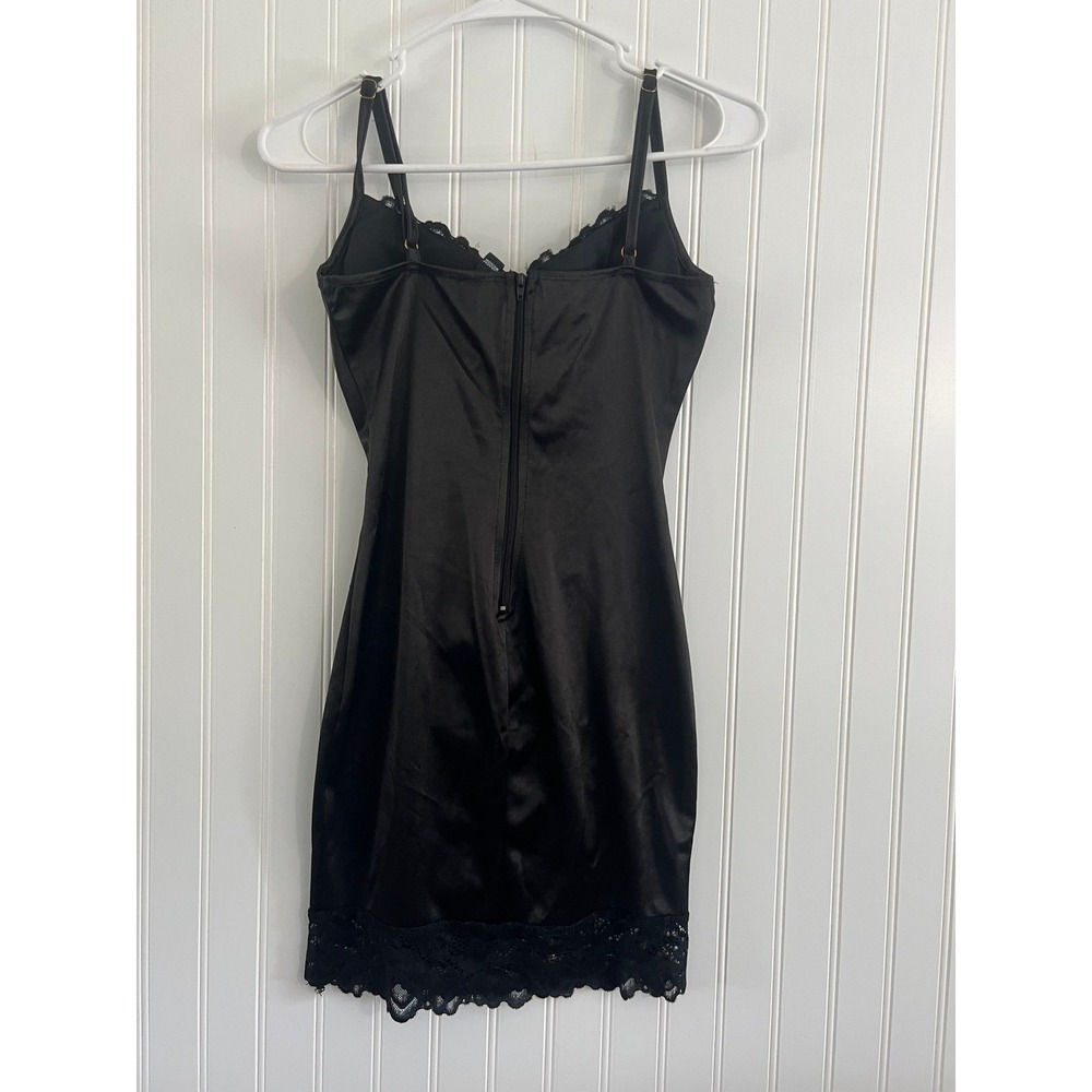Windsor Black Mini Dress Bodycon Ruched Bust Lace Trim Party Cocktail